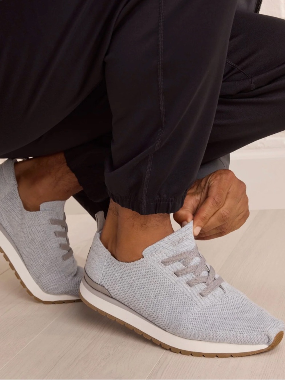 TOMS Men’s Resident Plus Lace-Up Sneaker- NWT size 12, grey knit